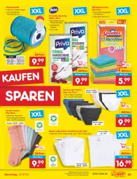 Gazetka promocyjna Netto Marken-Discount - Filial-Angebote - Gazetka - ważna od 22.07 do 22.07.2023 - strona 25 - produkty: angebot, Bau, baumwolle, bio, eis, handschuhe, hemd, mikrofaser, Mikrofasertücher, reis, Ria, schuhe, slip, slips, socken, Ti, tisch, tücher, Unterhemd, Vielzweckseil, weck, wolle, ZTE