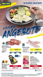 Gazetka promocyjna Metro - Wochen-Angebote - Gazetka - ważna od 26.07 do 26.07.2025 - strona 1 - produkty: abholpreise, angebot, angebote, bohne, bohnen, caffè crema, eis, espresso, filet, ilag, lavazza, mac, Metro, metro gastro, milch, parmigiano, parmigiano reggiano, Rauch, reggiano, reis, rind, rinder, Rotbarsch, rotbarschfilet, rwe, steak, steakhüfte, Ti, tiefpreis, Wild