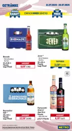 Gazetka promocyjna Metro - Wochen-Angebote - Gazetka - ważna od 26.07 do 26.07.2025 - strona 13 - produkty: amaro, angebot, aperitivo rosato, bio, bionade, bohne, bohnen, caffè crema, drink, eis, energy drink, espresso, flasche, getränk, getränke, jever, lavazza, Metro, Palette, rama, ramazzott, ramazzotti, red bull, reis, rosato, Ti, tiefpreis, zott, zucker