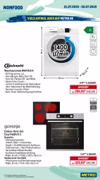 Gazetka promocyjna Metro - Wochen-Angebote - Gazetka - ważna od 26.07 do 26.07.2025 - strona 18 - produkty: angebot, auer, auto, backofen, Bau, eis, eiswürfel, elle, garraum, gefrierfach, glaskeramik, glaskeramik-kochfeld, grill, keramik-kochfeld, kochfeld, kühlschrank, maille, Metro, Ofen, Reinigung, reis, rum, Schrank, Spektrum, teller, Ti, tisch, wasser, wassertank, wolle, würfel
