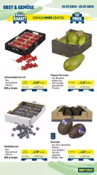 Gazetka promocyjna Metro - Wochen-Angebote - Gazetka - ważna od 26.07 do 26.07.2025 - strona 7 - produkty: avocado, beere, beeren, beutel, cocktail, eis, filet, fisch, früchte, garnelen, heidelbeere, heidelbeeren, johannisbeere, Johannisbeeren, lachs, lachsfilet, LG, meeresfrüchte, Metro, Muscheln, nuss, obst, Papaya, Räucherlachs, reis, Schal, Schale, Ti, tiefpreis
