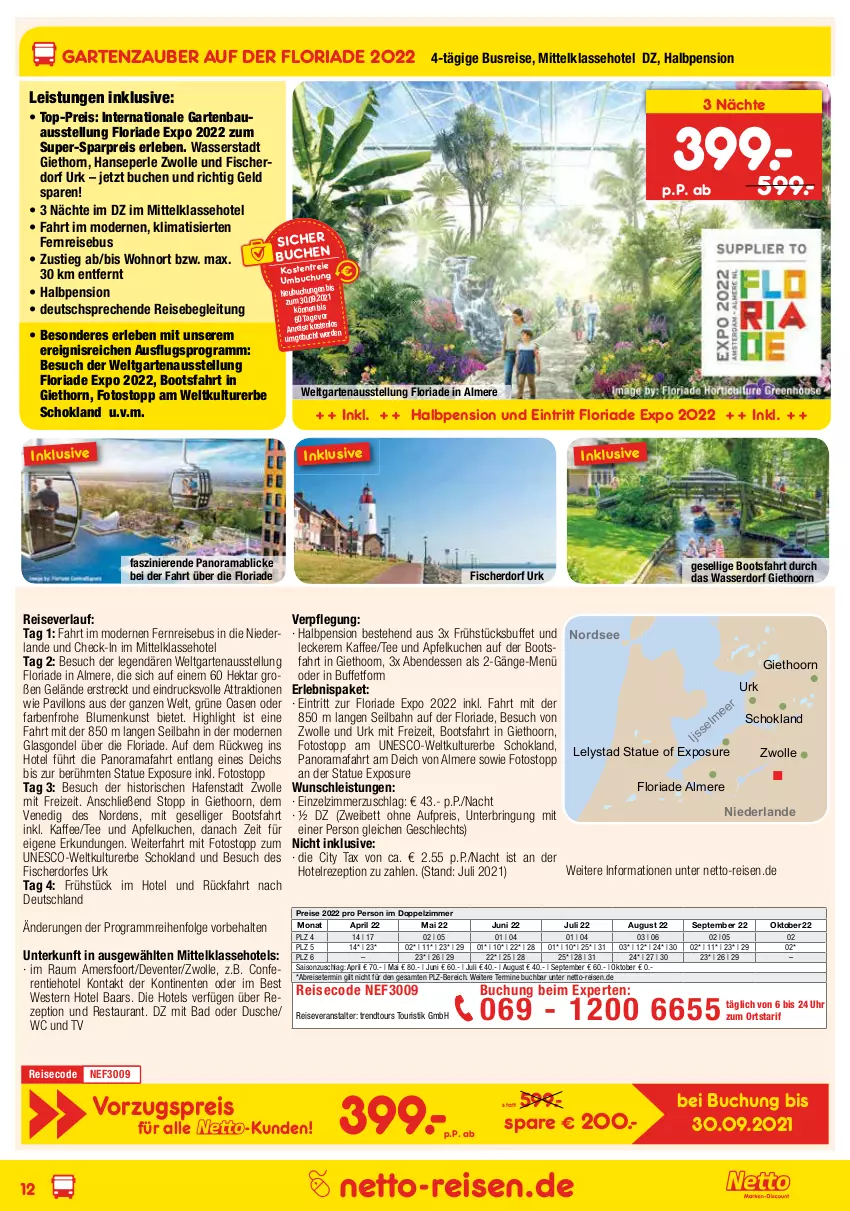 Aktueller Prospekt Netto Marken-Discount - Reisemagazin September - von 26.08 bis 30.09.2021 - strona 12