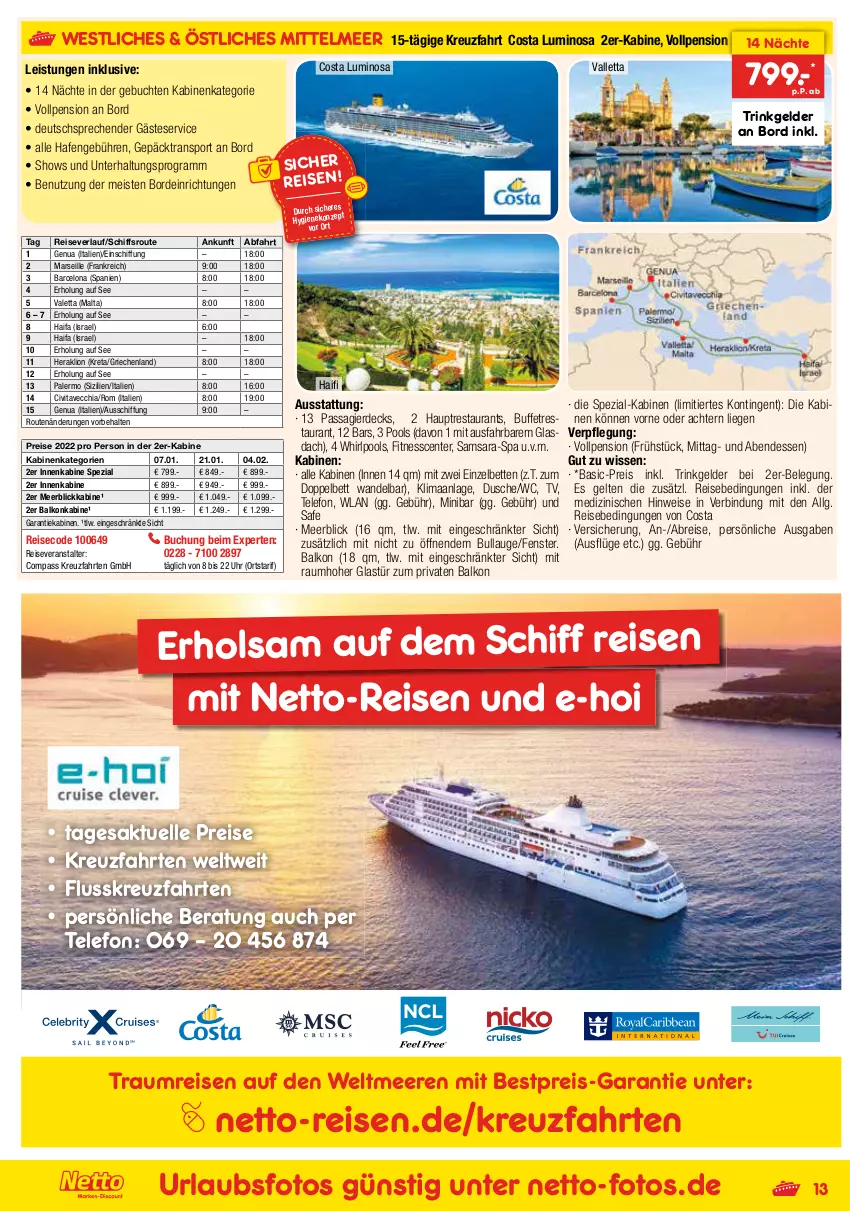 Aktueller Prospekt Netto Marken-Discount - Reisemagazin September - von 26.08 bis 30.09.2021 - strona 13