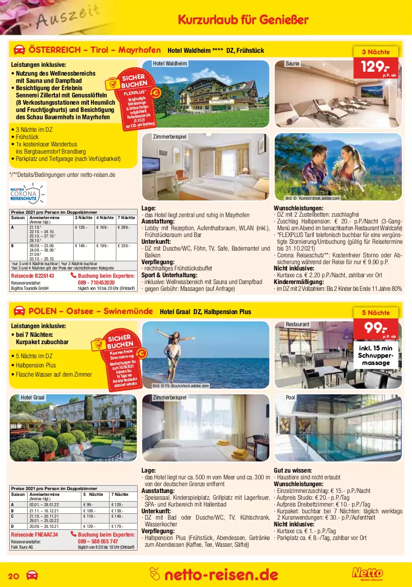 Aktueller Prospekt Netto Marken-Discount - Reisemagazin September - von 26.08 bis 30.09.2021 - strona 20