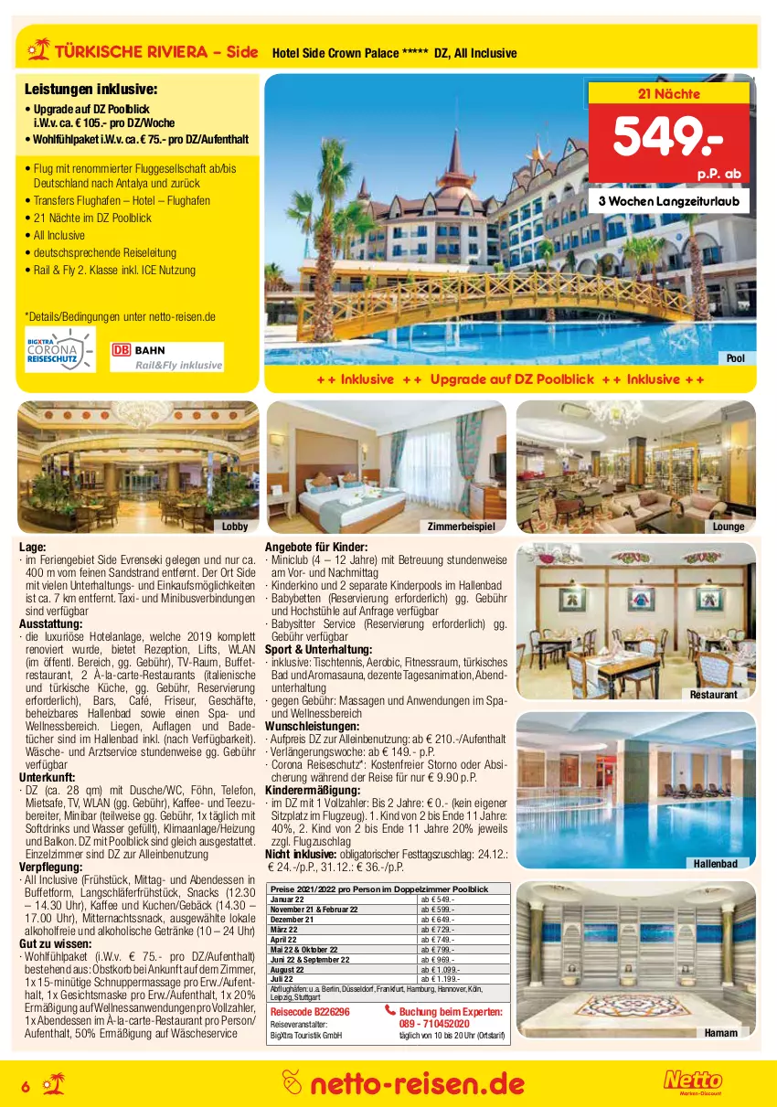 Aktueller Prospekt Netto Marken-Discount - Reisemagazin September - von 26.08 bis 30.09.2021 - strona 6