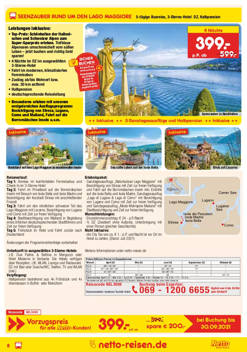 Aktueller Prospekt Netto Marken-Discount - Reisemagazin September - von 26.08 bis 30.09.2021 - strona 8