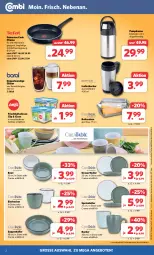 Gazetka promocyjna Combi - Prospekte - Gazetka - ważna od 03.02 do 03.02.2024 - strona 2 - produkty: angebot, angebote, Becher, butter, Butterdose, creme, dessert, Dessertteller, edelstahl, eier, Eierbecher, eis, elle, ente, frischhaltedosen, Gläser, herdarten, isolierbecher, nero, pfanne, reis, Speiseteller, suppe, suppen, teller, Ti, ZTE