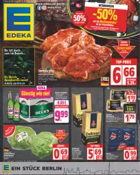 Gazetka promocyjna Edeka - Angebote der Woche - Gazetka - ważna od 17.06 do 17.06.2023 - strona 1 - produkty: angebot, dallmayr, deka, discount, eis, eisbergsalat, flasche, grill, LG, mövenpick, nuss, pils, pilsener, prodomo, reis, salat, schwein, steak, steaks, Ti, top-preis, wein, ZTE