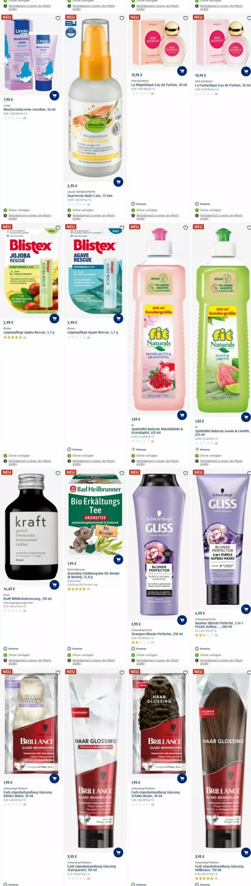 Aktueller Prospekt Dm Drogerie - Prospekte - von 23.10 bis 01.11.2023 - strona 10 - produkty: Alverde, apfel, asti, Bad, Bau, beutel, bio, Blüte, braun, brillance, cin, creme, Eau de parfum, eis, elle, erde, Erkältungs, fanta, grana, granatapfel, Guave, Kinder, kraft, kräuter, LG, limette, limo, Lippenpflege, mandel, Mett, natur, natura, parfum, Rana, rum, schoko, Schutzcreme, schwarzkop, schwarzkopf, Serum, shampoo, spülmittel, tee, Ti, Wild