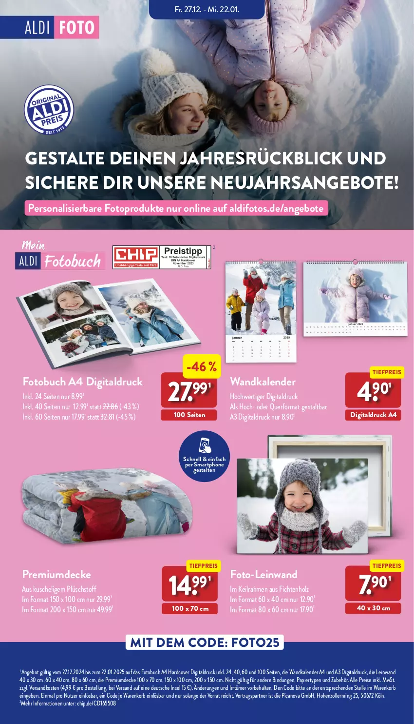 Aktueller Prospekt Aldi Nord - Von Montag - von 13.01 bis 18.01.2025 - strona 41 - produkty: aldi, angebot, angebote, buch, decke, eis, elle, Fotobuch, Holz, korb, ndk, papier, Persona, Plüsch, reis, ring, smartphone, Ti, tiefpreis, Wandkalender