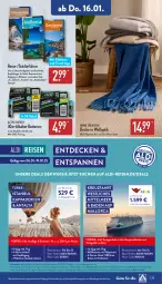 Gazetka promocyjna Aldi Nord - Von Montag - Gazetka - ważna od 18.01 do 18.01.2025 - strona 25 - produkty: aldi, Bad, batterie, batterien, buch, decke, dell, eis, elle, getränk, getränke, gin, kappa, Mode, Nordsee, reis, Schal, Ti, tisch, ZTE