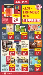 Gazetka promocyjna Aldi Nord - Von Montag - Gazetka - ważna od 18.01 do 18.01.2025 - strona 30 - produkty: aldi, brötchen, chips, coppenrath, corny, cracker, dell, drink, eis, elle, flasche, Geflügel, gin, hafer, kraft, mortadella, nuss, paprika, reis, Ria, riegel, salat, schinken, schwarzwälder schinken, spreewälder, teller, Ti, tiefpreis, ZTE, zucker