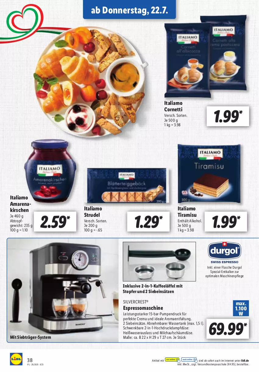 Aktueller Prospekt Lidl - Aktionsprospekt - von 19.07 bis 24.07.2021 - strona 38