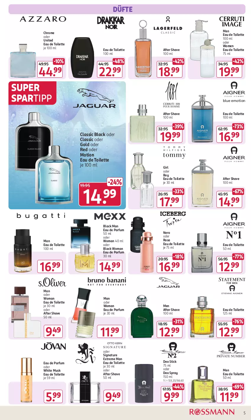 Aktueller Prospekt Rossmann - Prospekte - von 26.02 bis 01.03.2024 - strona 5 - produkty: after shave, deo, deo spray, Eau de parfum, eau de parfum 30 ml, eau de parfum 50 ml, eau de toilette, eau de toilette 100 ml, eau de toilette 50 ml, lack, natur, nero, parfum, spartipp, Ti