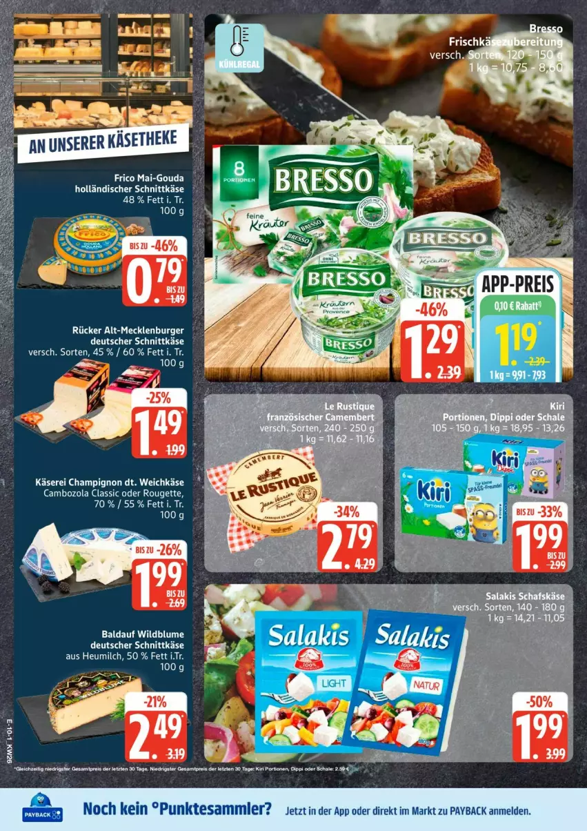 Aktueller Prospekt Edeka - Prospekte - von 22.06 bis 27.06.2026 - strona 12 - produkty: blume, cambozola, champignon, deutscher schnittkäse, frico, gouda, Heu, heumilch, holländischer schnittkäse, Käse, milch, rouge, rougette, schnittkäse, weichkäse, Wild