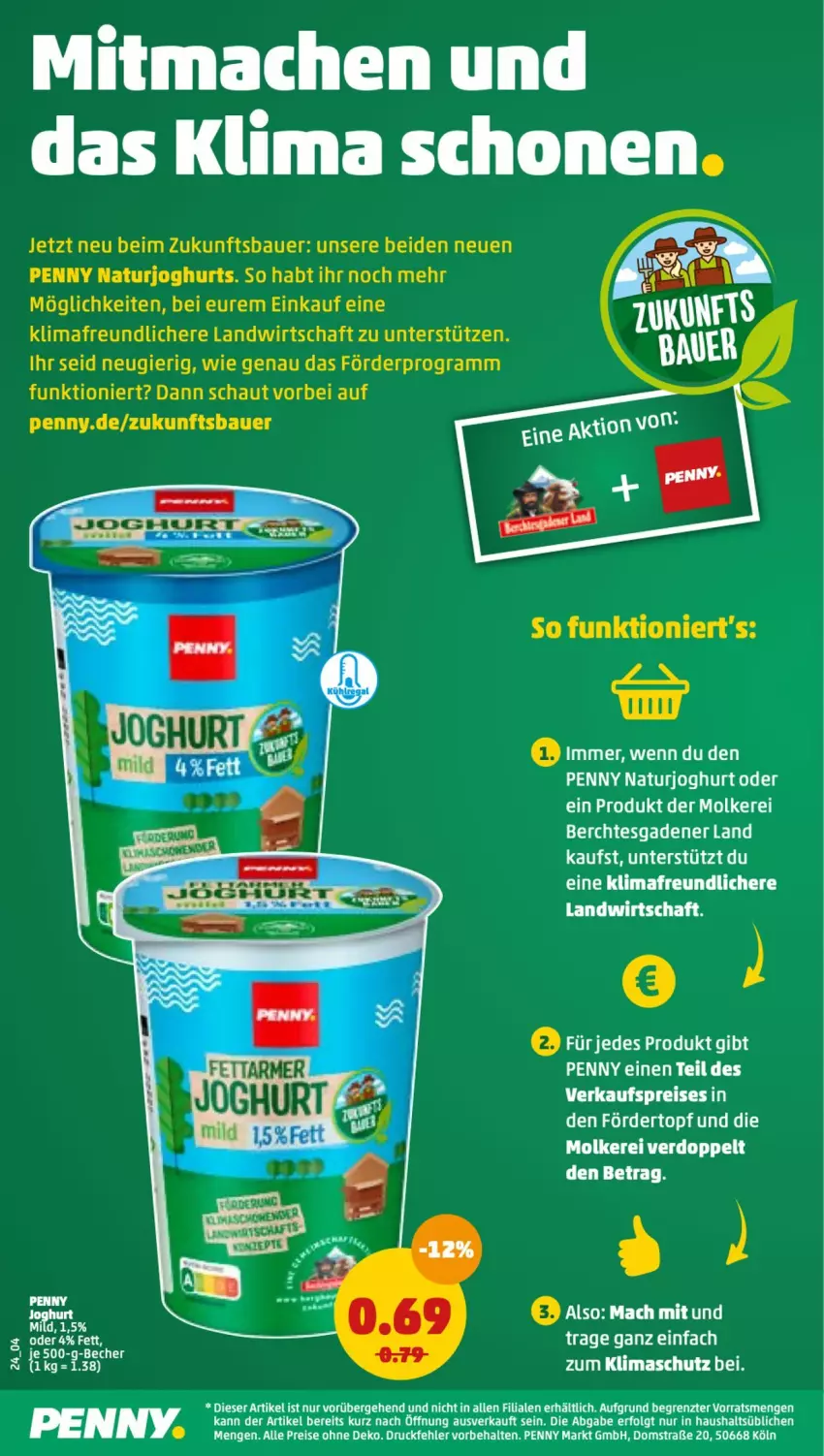 Aktueller Prospekt Penny - Prospekte - von 04.04 bis 09.04.2022 - strona 24 - produkty: auer, Bau, Bauer, eis, joghur, joghurt, LG, mac, natur, naturjoghurt, reis, Ti, topf, ZTE