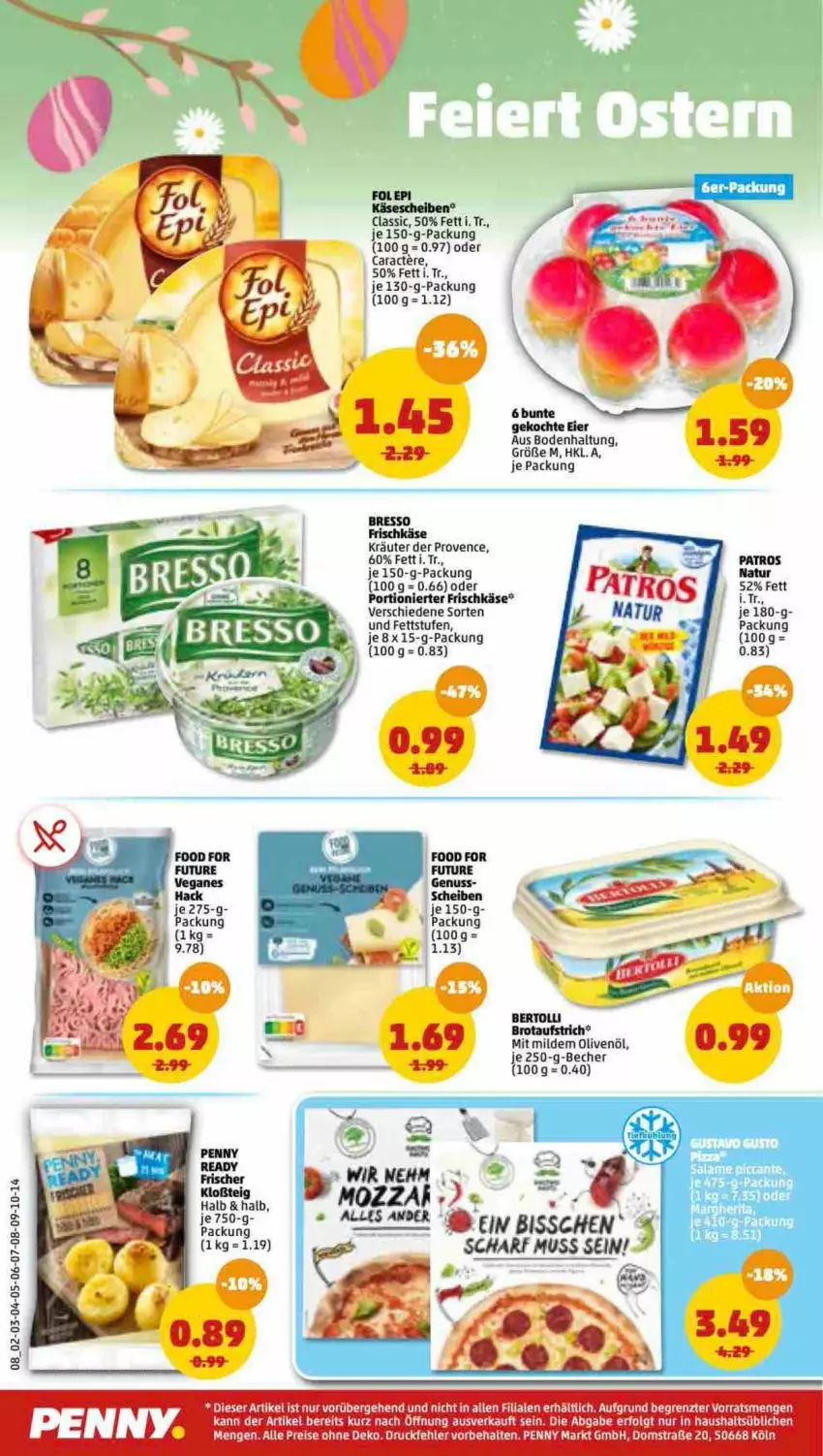 Aktueller Prospekt Penny - Prospekte - von 04.04 bis 09.04.2022 - strona 8 - produkty: aufstrich, Becher, bertolli, bresso, brot, brotaufstrich, eier, eis, frischkäse, Käse, käsescheiben, kräuter, natur, nuss, olive, oliven, olivenöl, patros, tee, Ti