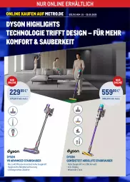 Gazetka promocyjna Metro - Online: Dyson Highlights - Gazetka - ważna od 25.05 do 25.05.2025 - strona 1 - produkty: Behälter, Dyson, kraft, Metro, staubsauger, Ti