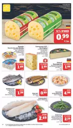 Gazetka promocyjna Marktkauf - Prospekt - Gazetka - ważna od 15.07 do 15.07.2023 - strona 14 - produkty: auer, Bau, Bauer, bavaria blu, bergader, deutscher schnittkäse, deutscher weichkäse, eier, eis, emmentaler, filet, fisch, frischfisch, garnelen, Garten, gin, grünländer, hartkäse, Heu, heumilch, kabeljaufilet, Käse, knoblauch, licor, mac, Makrele, milch, nuss, pfanne, reis, rel, Ria, salz, schnittkäse, schweizer hartkäse, spargel, tee, Ti, tisch, weichkäse, wolfsbarsch, ZTE