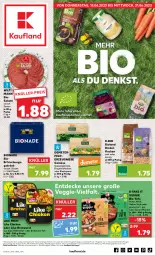 Gazetka promocyjna Kaufland - Kaufland - Gazetka - ważna od 21.06 do 21.06.2023 - strona 1 - produkty: angebot, angebote, bio, bioland, bionade, blattspinat, bratwurst, decke, eis, erfrischungsgetränk, Germ, getränk, Like Meat, mandel, natur, salami, sesam, soja, spinat, suppe, suppen, Ti, Tofu, veggie, wiltmann, wurst, ZTE