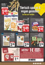 Gazetka promocyjna Edeka - Angebote der Woche - Gazetka - ważna od 23.09 do 23.09.2023 - strona 17 - produkty: aktionspreis, alpro, angebot, asti, bacon, basilikum, beere, bratwurst, Brei, coupon, coupons, deka, drink, drinks, eis, elle, erdbeere, fanta, gin, hafer, heinz, homann, joghur, joghurt, rabatt-coupon, reis, sauce, saucen, Schal, Schale, schinken, soya, Spaten, Ti, tisch, tomate, tomaten, Vegeta, veggie, würfel, wurst, ZTE