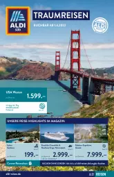 Gazetka promocyjna AldiSud - ALDI Reisen - Gazetka - ważna od 30.04 do 30.04.2022 - strona 1 - produkty: aldi, buch, corona, eis, italien gardasee, krüger, magazin, reis, reise-highlights, Ti, Weste