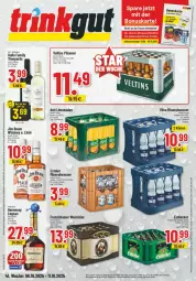 Gazetka promocyjna Trinkgut - Prospekte - Gazetka - ważna od 11.10 do 11.10.2025 - strona 1 - produkty: Alwa, angebot, angebote, bier, Cognac, deit, eis, Extaler, franziskaner, gallo, gallo family, jim beam, K2, likör, limo, limonade, limonaden, mineralwasser, payback, pils, pilsener, reifen, reis, Spezi, Ti, veltins, vilsa, wasser, weissbier, whiskey, ZTE