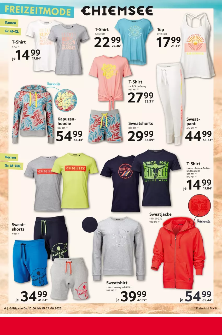 Aktueller Prospekt Selgros - Nonfood - von 15.06 bis 21.06.2023 - strona 4 - produkty: dell, elle, Jacke, Mode, shirt, shorts, sweatjacke, Sweatshirt, sweatshorts, T-Shirt, Ti