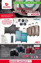 Gazetka promocyjna Selgros - Nonfood - Gazetka - ważna od 21.06 do 21.06.2023 - strona 1 - produkty: angebot, angebote, braun, decke, eis, erde, reis, Tasche, taschen, Ti, trolley
