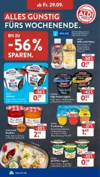 Gazetka promocyjna AldiSud - NÄCHSTE WOCHE - Gazetka - ważna od 30.09 do 30.09.2023 - strona 31 - produkty: activia, aprikose, banane, Becher, beere, bonne maman, cerealien, danone, danone activia, danone fruchtzwerge, ehrmann, eis, erbsen, erdbeere, flasche, frischkäse, frischkäsezubereitung, frucht, früchte, früchten, fruchtzwerge, joghur, joghurt, karotten, Käse, kirsch, kirsche, konfitüre, LG, mam, milch, milchreis, Müller, müllermilch, reis, shake, Ti