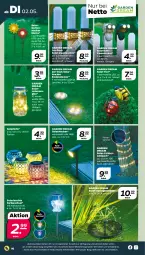 Gazetka promocyjna Netto - Woche 18 - Gazetka - ważna od 06.05 do 06.05.2023 - strona 16 - produkty: arla, auer, blume, brunnen, Garten, laterne, leds, Leuchte, Ria, ring, schlauch, solarleuchte, Ti, ZTE