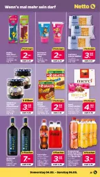 Gazetka promocyjna Netto - Woche 18 - Gazetka - ważna od 06.05 do 06.05.2023 - strona 25 - produkty: aqua, ball, beere, beeren, burger, coca-cola, cola, elle, flasche, Gläser, grand sud, haribo, mandarine, merci, merl, merlot, mühlhäuser, nestlé, orange, Paw Patrol, pflaume, pflaumen, pflaumenmus, riegel, ring, Ti, waffeln