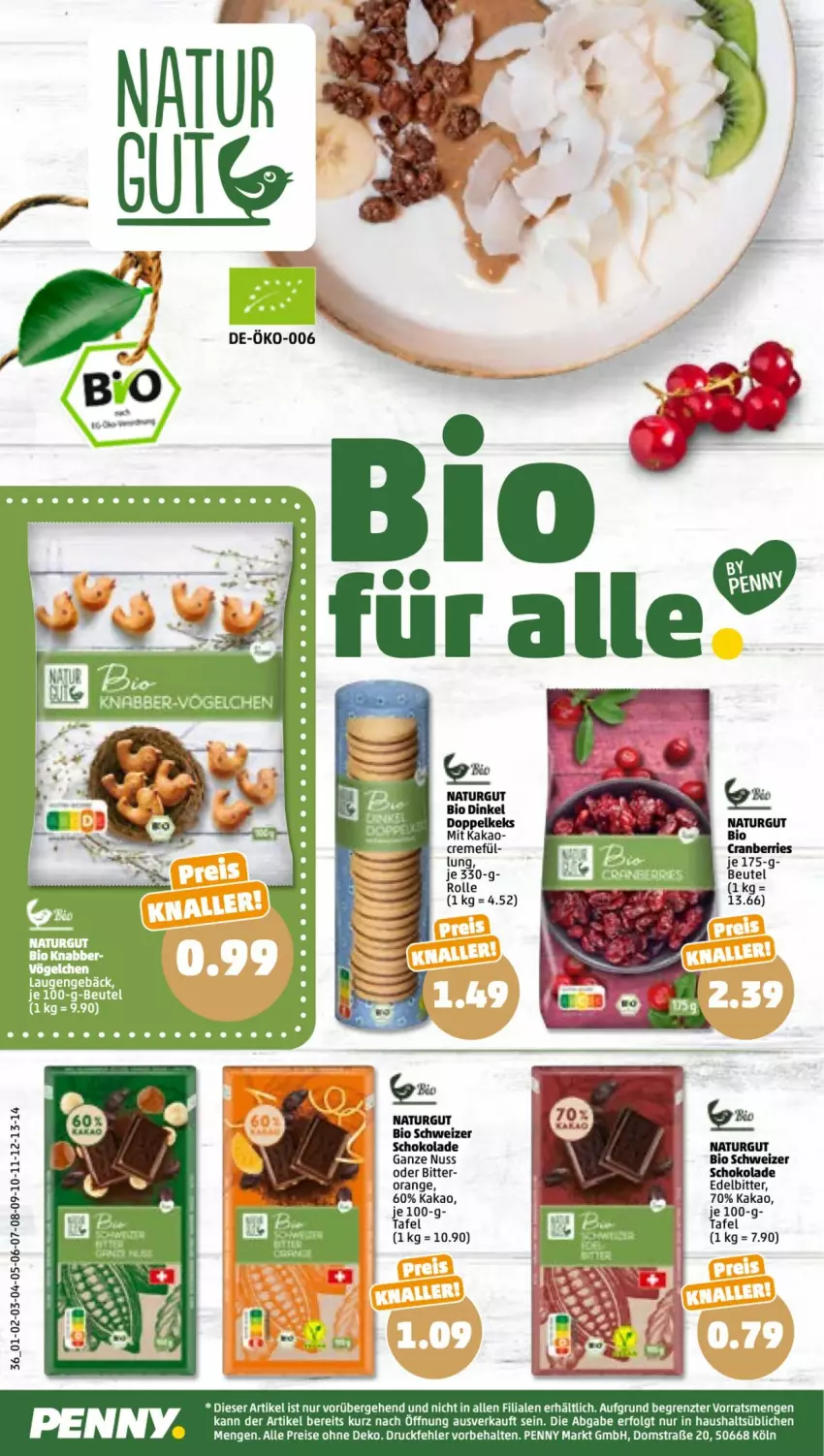 Aktueller Prospekt Penny - Prospekte - von 30.05 bis 04.06.2022 - strona 38 - produkty: beutel, bio, cranberries, creme, eis, kakao, keks, LG, natur, nuss, orange, reis, schoko, schokolade, Ti, ZTE