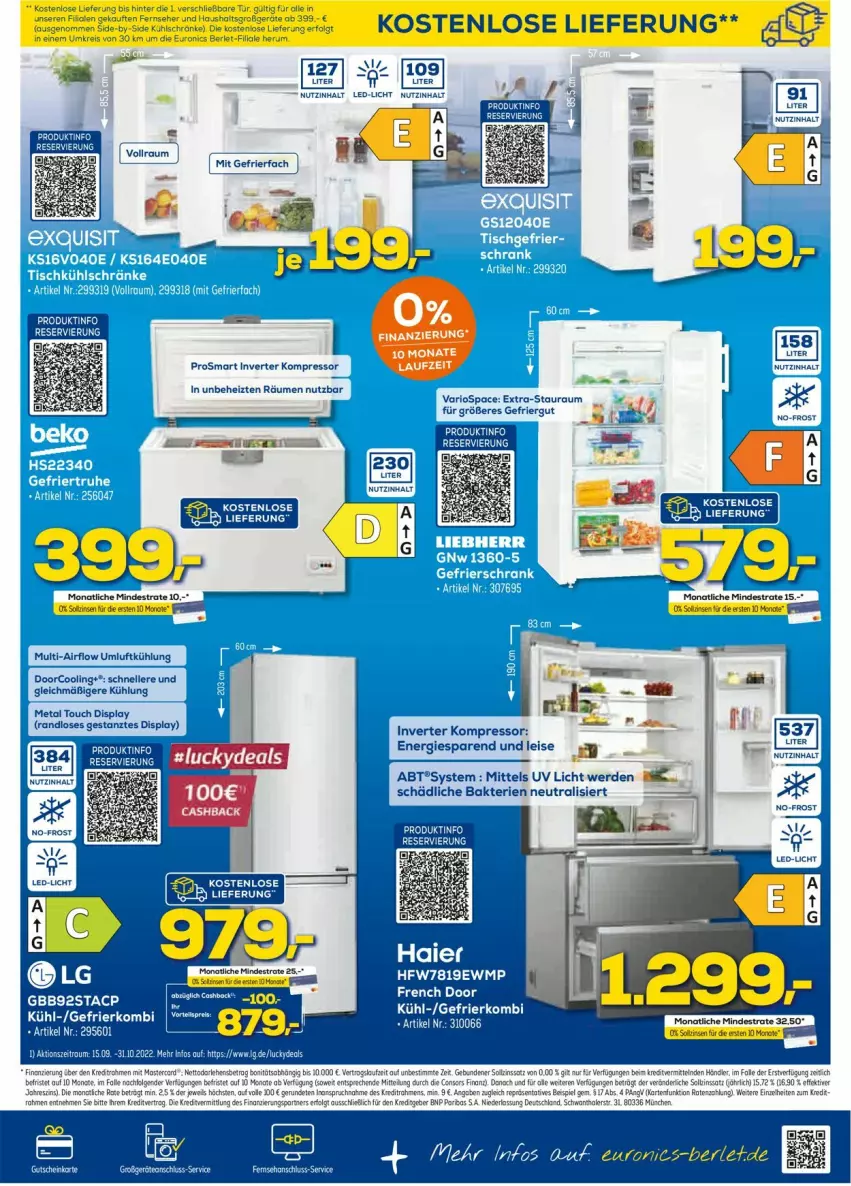 Aktueller Prospekt Euronics - Prospekte - von 05.10 bis 12.10.2022 - strona 19 - produkty: eis, elle, erde, gutschein, kompressor, monati, Ti, ZTE