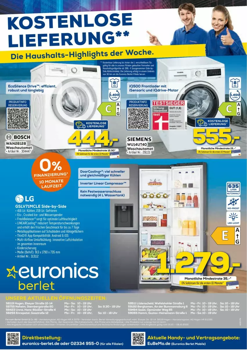 Aktueller Prospekt Euronics - Prospekte - von 05.10 bis 12.10.2022 - strona 20 - produkty: auto, bosch, eier, elle, rum, Ti, wasser, wassertank