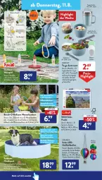 Gazetka promocyjna AldiSud - NÄCHSTE WOCHE - Gazetka - ważna od 13.08 do 13.08.2022 - strona 22 - produkty: Abba, adapter, aldi, ball, Bau, Becher, bohne, bohnen, casa deco, Crofton, crofton®, decke, Deckel, dell, eis, elle, Garten, Holz, joghur, joghurt, leds, Löffel, Luftballon, mikrowelle, Mode, natur, ndk, pool, Puzzle, reis, ring, salat, schlauch, spülmaschinen, suppe, suppen, Ti, wasser, Wasserball, Wasserballons, wasserbomben