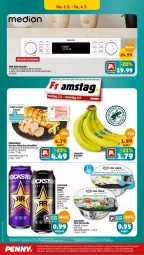 Gazetka promocyjna Penny - Prospekte - Gazetka - ważna od 04.05 do 04.05.2024 - strona 22 - produkty: banane, bananen, bio, brustfilet, chiquita, drink, eis, enders, ente, filet, fleisch, gin, hähnchen-brustfilet, küche, Küchen, Küchenradio, medion, mozzarella, Radio, regal, reis, rel, Rockstar, Ti, ZTE