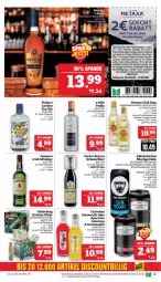 Gazetka promocyjna Marktkauf - Prospekt - Gazetka - ważna od 10.08 do 10.08.2024 - strona 23 - produkty: aktionspreis, apfel, cin, cola, coupon, coupons, deka, dry gin, eis, erde, Fernet, flasche, getränk, gin, grana, granatapfel, Havana Club, irish whiskey, jack daniel, jack daniel's, jameson, kräuter, kräuterlikör, LG, likör, limo, Metaxa, nuss, Rana, reis, rum, sofortrabatt, Spezi, Ti, tonic, vodka, whiskey, Yo, ZTE