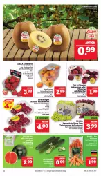 Gazetka promocyjna Marktkauf - Prospekt - Gazetka - ważna od 10.08 do 10.08.2024 - strona 6 - produkty: aprikose, aprikosen, Bau, beere, beeren, bio, deka, edeka bio, eis, erdbeere, erdbeeren, gurke, himbeer, himbeere, himbeeren, Nektar, nektarinen, nektarinen oder, pfirsich, pfirsiche, reis, salat, Salatgurke, tafeltrauben, Ti, trauben, ZTE