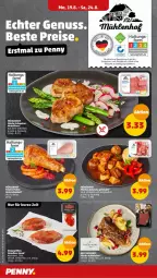 Gazetka promocyjna Penny - Prospekte - Gazetka - ważna od 24.08 do 24.08.2024 - strona 4 - produkty: chili, eis, fleisch, Geflügel, gulasch, henkel, medaillons, natur, pute, rind, rindfleisch, schenkel, schwein, schweine, steak, steaks, wein, weine