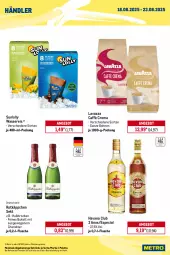 Gazetka promocyjna Metro - Wochen-Angebote Händler - Gazetka - ważna od 23.08 do 23.08.2025 - strona 2 - produkty: angebot, auto, bohne, bohnen, caffè crema, eis, flasche, getränk, getränke, Havana Club, lavazza, LG, Metro, metro gastro, natur, natura, nestlé, Palette, reis, riegel, rotkäppchen, sekt, Ti, tisch, wasser, wassereis