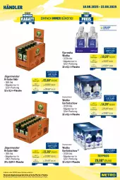 Gazetka promocyjna Metro - Wochen-Angebote Händler - Gazetka - ważna od 23.08 do 23.08.2025 - strona 6 - produkty: eis, flasche, Germ, getränk, getränke, Gorbatschow, jägermeister, kräuter, kräuterlikör, likör, Meister, Metro, metro gastro, Palette, reis, Ti, tiefpreis, wodka