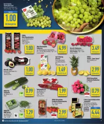 Gazetka promocyjna Diska - Gazetka - ważna od 18.05 do 18.05.2024 - strona 4 - produkty: aktionspreis, ananas, avocado, banane, beere, beeren, bio, cola, deka, discount, driscoll's, edeka bio, eis, elle, erdbeere, erdbeeren, feinschmecker, Frühkartoffeln, gurke, himbeer, himbeere, himbeeren, kartoffel, kartoffeln, korb, LG, mini-rispentomaten, paprika, radieschen, reis, rispentomaten, rucola, salat, Salatgurke, speisefrühkartoffeln, Spitzpaprika, tafeltrauben, Ti, tomate, tomaten, trauben