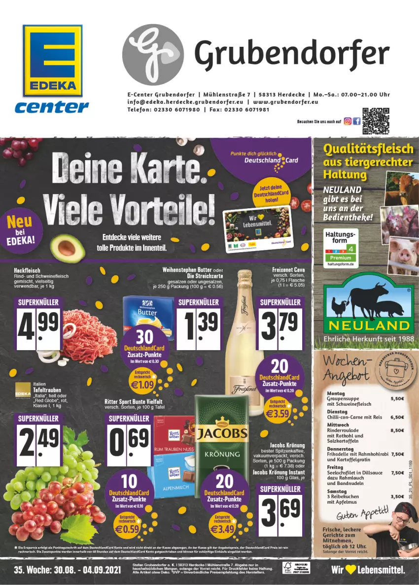 Aktueller Prospekt E Center - Angebote der Woche - von 30.08 bis 04.09.2021 - strona 1