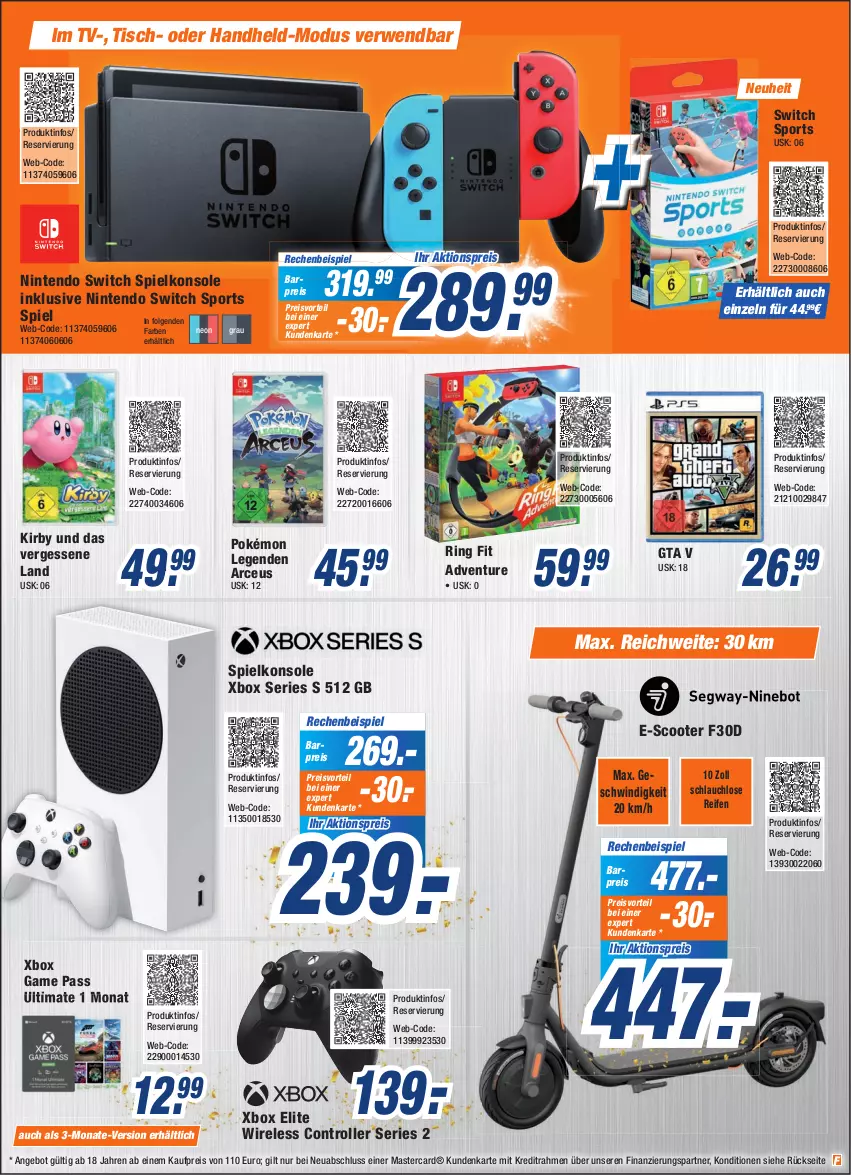 Aktueller Prospekt Expert Bonn - Prospekte - von 21.05 bis 27.05.2022 - strona 6 - produkty: aktionspreis, angebot, eis, LG, mastercard, neuheit, nintendo, Nintendo Switch, preisvorteil, reifen, reis, rel, ring, Roller, rwe, schlauch, scooter, Spielkonsole, Sport, Ti, tisch, Xbox