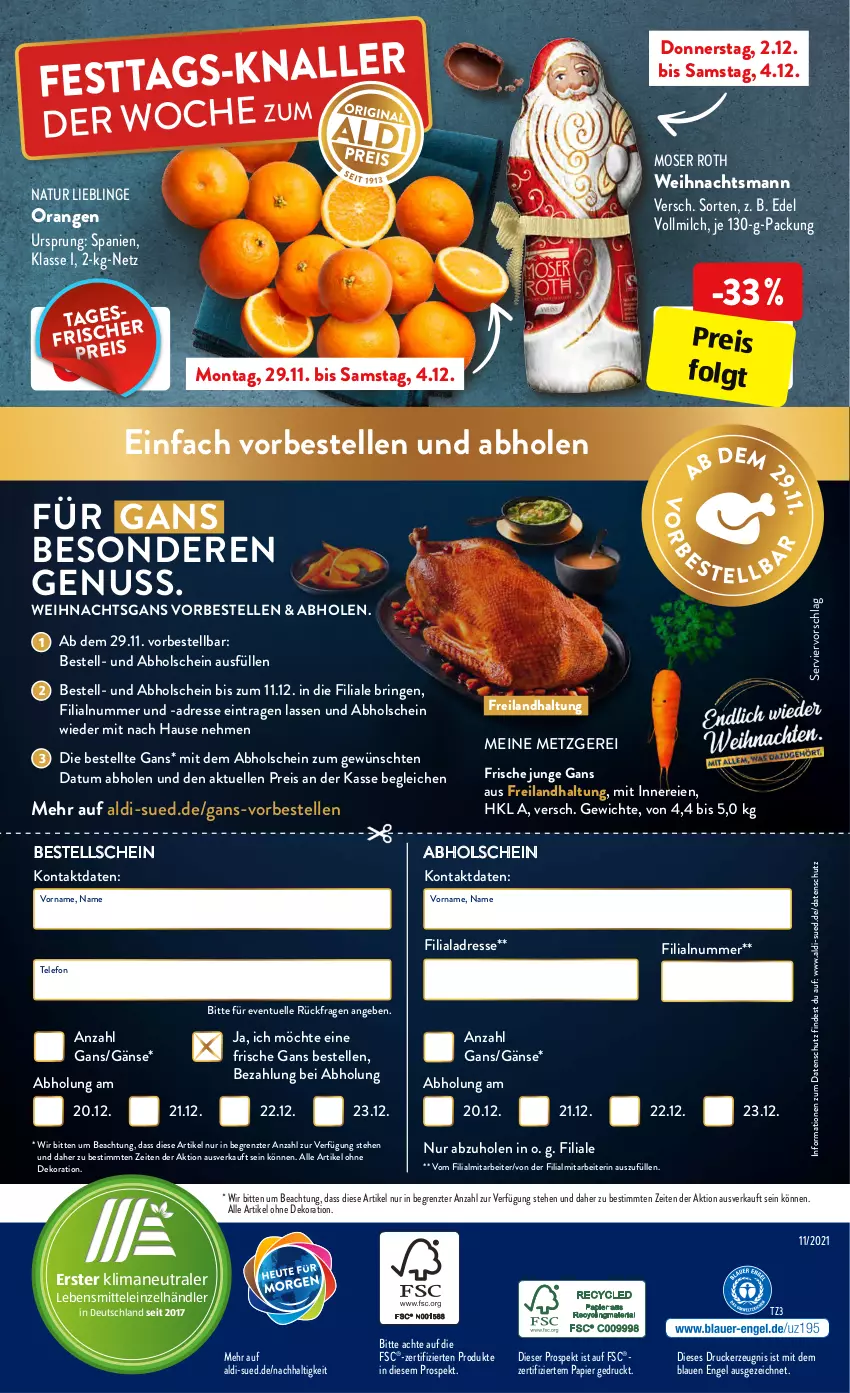 Aktueller Prospekt AldiSud - ALDI Aktuell - von 29.11 bis 04.12.2021 - strona 44