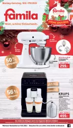 Gazetka promocyjna Famila - Prospekte - Gazetka - ważna od 17.12 do 17.12.2022 - strona 1 - produkty: auto, Behälter, bohne, bohnen, Cap, cappuccino, cin, edelstahl, eis, elle, getränk, getränke, jever, kaffee, kaffeevollautomat, küche, Küchen, küchenmaschine, LG, milch, reis, rel, Ria, schüssel, Spezi, tee, teller, Ti, wasser, wassertank, Weste, Wild