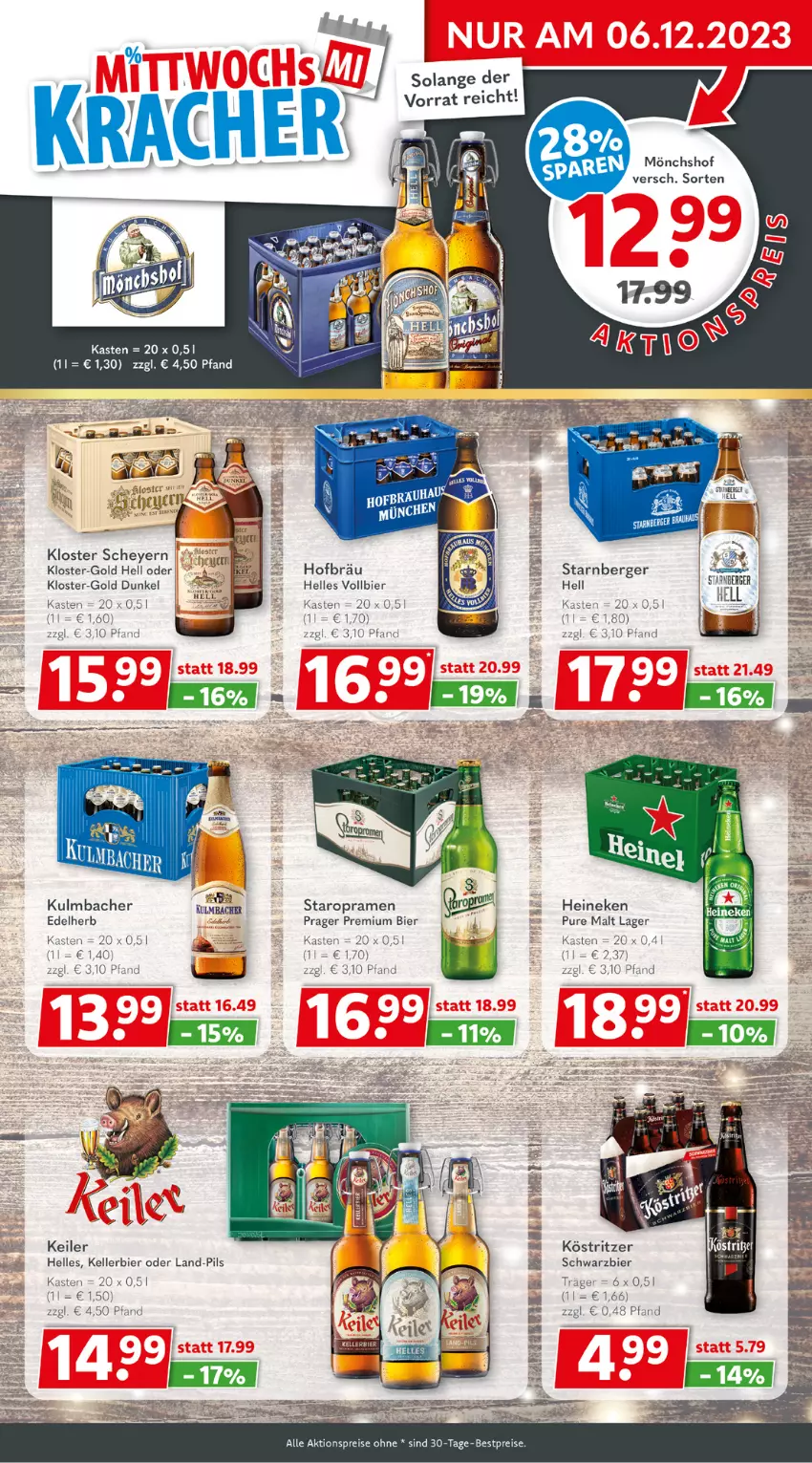 Aktueller Prospekt Getraenkeland - von 27.11 bis 09.12.2023 - strona 3 - produkty: aktionspreis, Berger, bestpreis, bestpreise, bier, eis, elle, heineken, kellerbier, köstritzer, pils, reis, Staropramen, Ti