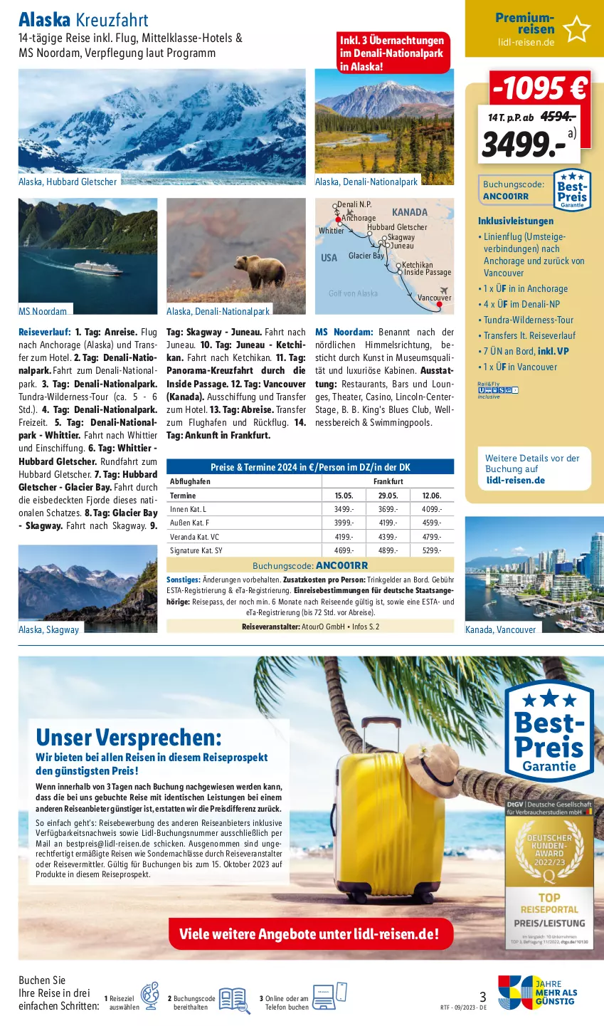 Aktueller Prospekt Lidl - Rundreisen & Kreuzfahrten - von 13.09 bis 15.10.2023 - strona 3 - produkty: angebot, angebote, bestpreis, Brei, buch, eis, ente, erde, inklusivleistungen, natur, pool, rama, reis, reiseveranstalter, reiseverlauf, telefon, Thea, Ti, tisch, Wild