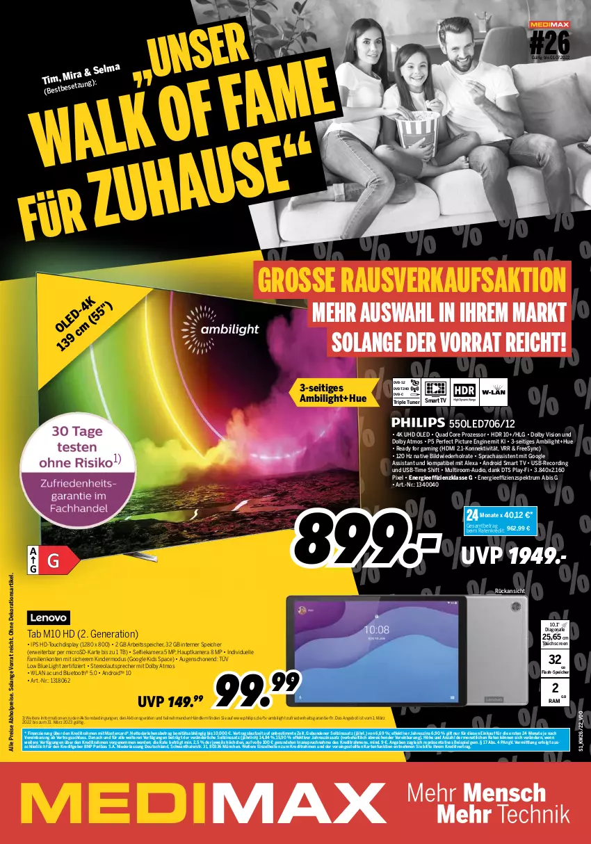 Aktueller Prospekt Medimax - MEDIMAX Prospekt KW26 2022 - von 24.06 bis 30.06.2022 - strona 1 - produkty: abholpreise, alexa, angebot, dekoration, dvb, dvb-s2, DVB-T, eis, elle, erde, festplatte, gin, hauptkamera, HDMI, kamera, Kinder, latte, lautsprecher, LG, mastercard, microsd, Philips, quad, reis, rum, rwe, smart tv, Spektrum, ssd, Ti, touchscreen, tuner, uhd, usb